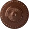Ekena Millwork Lyon Ceiling Medallion (Fits Canopies up to 3 5/8"), Hand-Painted Copper Penny, 23 1/2"OD x 3 1/4"P CM23LYCPS - alternate 1